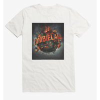 【USA直輸入】Zombieland　ゾンビランド　Tシャツ 　白地　ホラー　コメディ　ゾンビ　32のルール　 ウディ・ハレルソン　ジェシー・アイゼンバーグ　エマ・ストーン