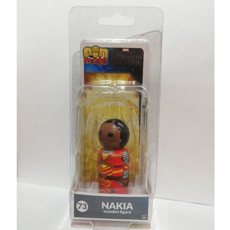 【USA直輸入】MARVEL　Pin Mate　ピン メイト　木製 フィギュア　ブラックパンサー　Black Panther　ナキア　73　2インチ　マーベル　フィギュア　ピンメイト