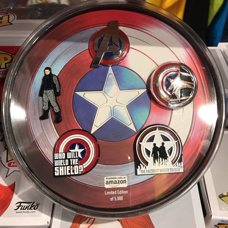 【USA直輸入】MARVEL　マーベル　ウィンターソルジャー　ピン　バッチ　5個　セット　限定品　アクセサリー  ドラマ　DISNEY　ディズニープラス  　ファルコン　バッキー