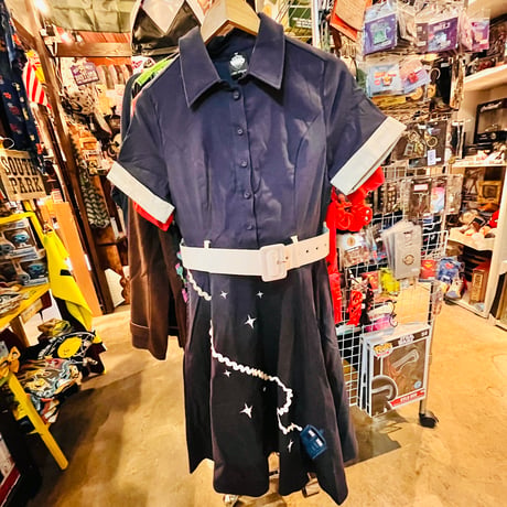 【USA直輸入】Doctor Who ドクター　フー　レトロ　ワンピース　ベルト付き　Mサイズ　アパレル BBC　ドラマ  　ソニックスクリュードライバー　ターディス　デイヴィッド　テナント