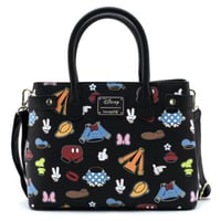 【USA直輸入】DISNEY　 ショルダー　バッグ　ようふく　パターン　　クロスボディーバッグ　ディズニー　バッグ　ラウンジフライ　loungefly　ミッキー　ミニー　グーフィー