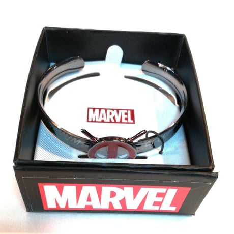 【USA直輸入】MARVEL　デッドプール　アイコン　バングル　ブレスレット　マーベル　デップ　アクセサリー　ロゴ　刀　Deadpool