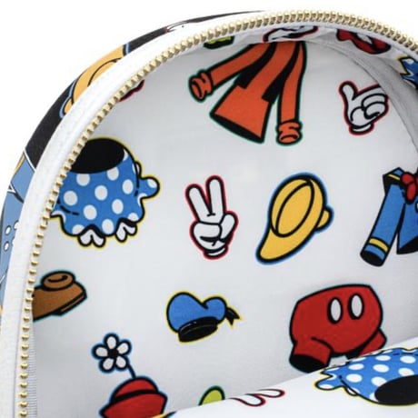 【USA直輸入】DISNEY　 ミニ　バックパック　ようふく　パターン　リュック　ディズニー　バッグ　ラウンジフライ　loungefly　ミッキー　ミニー　グーフィー　ドナルド