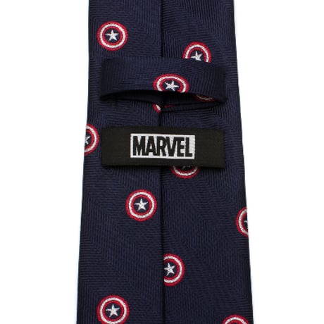 【USA直輸入】MARVEL　キャプテンアメリカ　ネイビー　ネクタイ　シルク　cufflinks　カフリンクス　マーベル　Captain America　アパレル　スーツ