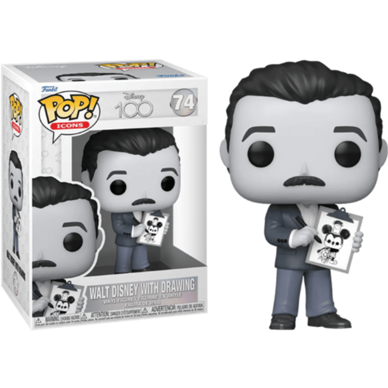 Funko pop!74 WALT DISNEY WITH DRAWING