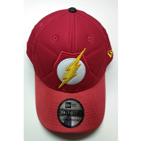 【USA直輸入】DC 　フラッシュ　フラッシュポイント　ロゴ　裏地有り　キャップ　39Thirty Fitted　ニューエラ　NEWERA　ベースボール　キャップ　帽子　DCコミックス　FLASH
