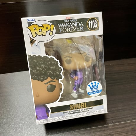 【USA直輸入】POP!　MARVEL　ブラックパンサー　ワカンダ　フォーエバー　シュリ　パープルスーツ　1103　FUNKO　ファンコ　フィギュア　マーベル