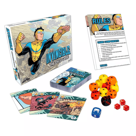 【USA直輸入】INVINCIBLE インビンシブル　無敵のヒーロー　ダイスゲーム　ゲーム　コレクタブル　ボードゲーム　コミックス　カード