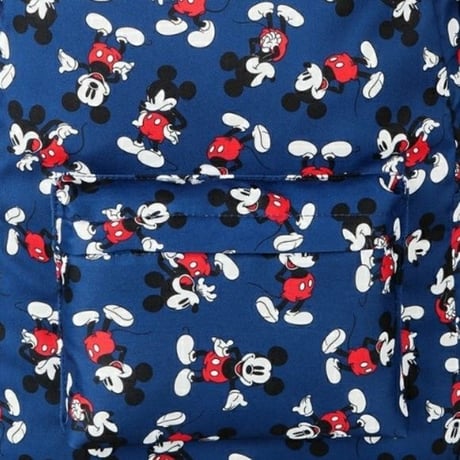 【ＵＳＡ直輸入】DISNEY　ミッキーマウス　ネイビー　リュック　全身　総柄　ミッキー　バックパック