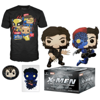 【USA直輸入】MARVEL　FUNKO　マーベル　コレクターコープス　X-Men　20thアニバーサリー　POP！　Tシャツ　フィギュア　Xメン　エックスメン　ポップ　ローガン　ミスティーク