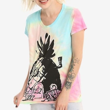 【USA直輸入】スポンジボブ　パイナップルハウス　タイダイ　レディース　Tシャツ　ゲイリー　スポンジ・ボブ　SpongeBob　ニコロデオン