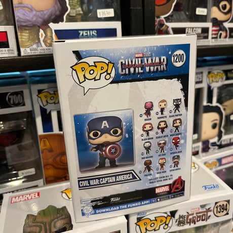 【USA直輸入】POP!　MARVEL　シビルウォー　キャプテンアメリカ　1200　FUNKO　ファンコ　フィギュア　マーベル　シヴィル　ウォー　ステーヴ　ロジャース