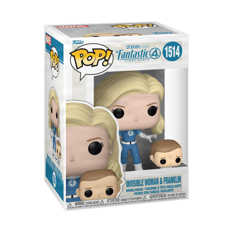 【USA直輸入】　POP！ MARVEL　ファンタスティック　フォー　インビジブルウーマン　フランクリン　1514　ポップ　フィギュア　FUNKO　ファンコ　ファーストステップ