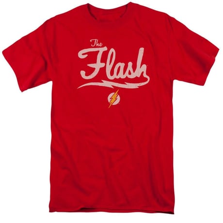 【USA直輸入】DC　フラッシュ　シンプル　ロゴ　Tシャツ　DCコミックス　FLASH