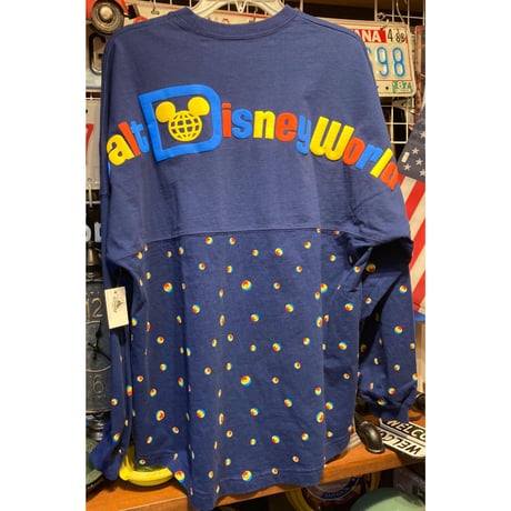 【USA直輸入】DISNEY　Walt Disney World　ウォルトディズニーワールド　ピクサーボール 総柄　ドルマンスリーブ　Mサイズ　長袖　シャツ　スピリッツ ジャージ　ディズニー　ピクサー
