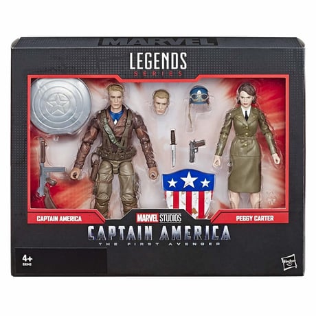 【USA直輸入】MARVEL　マーベル レジェンド シリーズ　ザ・ファースト・アベンジャーズ　キャプテンアメリカ ＆ ペギーカーター　6インチ アクション　フィギュア　Legends