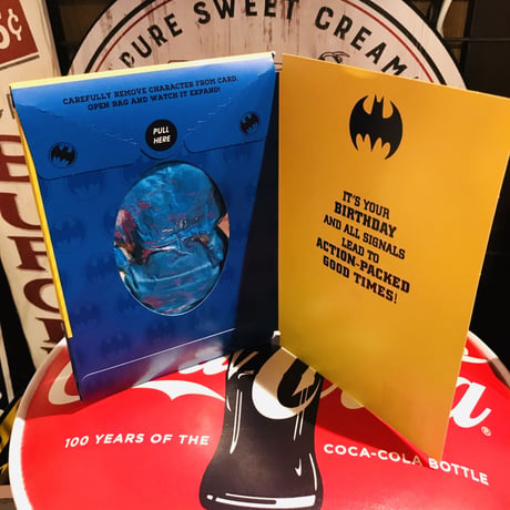 【USA直輸入】DC　バットマン　コミックス 　ぬいぐるみ　レターセット　ittybittys　約10ｃｍ　hallmark