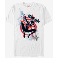 【USA直輸入】MARVEL　 スパイダーバース　グラフィティ　スパイディ　Tシャツ　Sサイズ　スパイダーマン　マーベル　  SPIDER-VERSE　 Graffiti