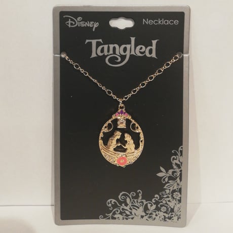 【USA直輸入】Disney　塔の上のラプンツェル　ラプンツェル ＆ フリン・ライダー　ボート　ネックレス　ディズニー　アクセサリー　ペンダント　プリンセス　ユージーン