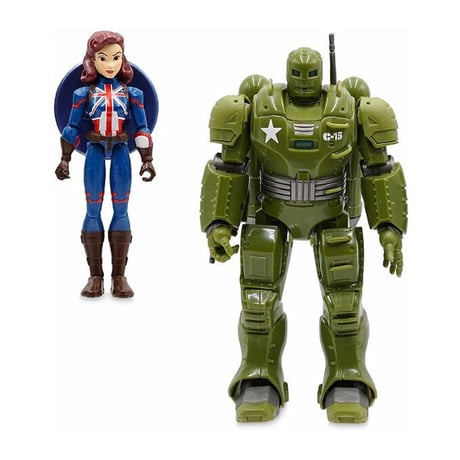 【USA直輸入】MARVEL　マーベル　WHAT IF …?　キャプテン カーター　ヒドラ ストンパー　サウンド　ライトアップ　2パック　TOYBOX　限定品　アクションフィギュア　トイボックス