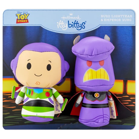 【USA直輸入】Disney　ディズニー　ピクサー　トイ　ストーリー　バズ　ライトイヤー　ザーグ　ぬいぐるみ　2体セット　ittybittys　 約10ｃｍ　hallmark