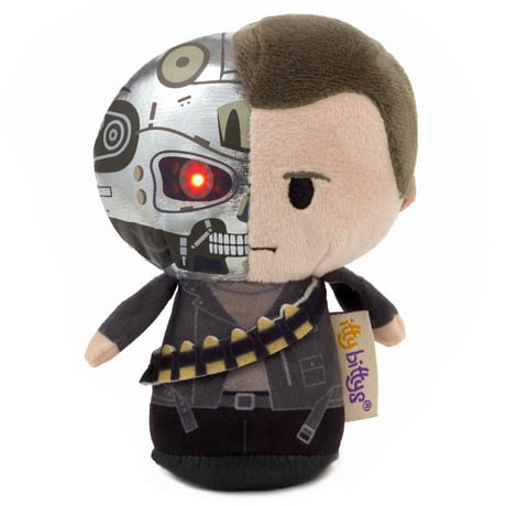 【USA直輸入】 ターミネーター2　T-800　ライトアップ　ぬいぐるみ　ittybittys　約10ｃｍ　hallmark　シュワルツ　ネッガー　エドワード　ファーロング
