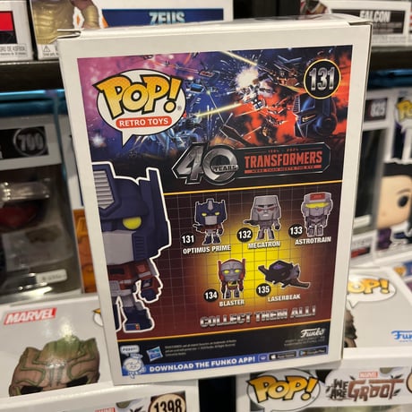 【USA直輸入】POP!　レトロトイズ　トランスフォーマー　オプティマス　プライム　131　FUNKO　ファンコ　　フィギュア