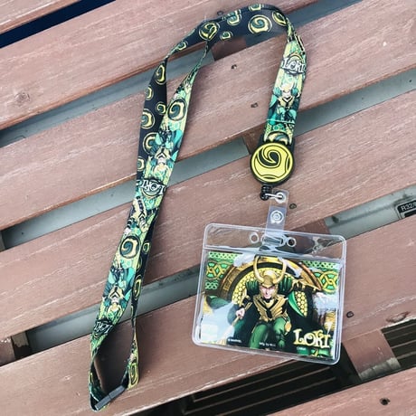 【USA直輸入】MARVEL　マイティソー　ロキ　リール付き　ランヤード　ネックストラップ  　IDホルダー　カードケース  LOKI　マーベル　マイティ　ソー　アベンジャーズ