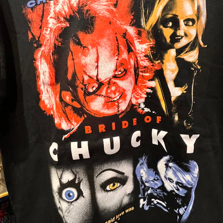 【USA直輸入】　Child's Play　チャイルドプレイ　Chucky 　チャッキー　ティファニー　Ｔシャツ　Mサイズ　ホラー　ブライドオブチャッキー　グッドガイ