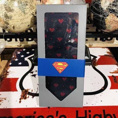 【USA直輸入】DC　スーパーマン 　ネクタイ　シルク　cufflinks　カフリンクス　super man　アパレル　スーツ
