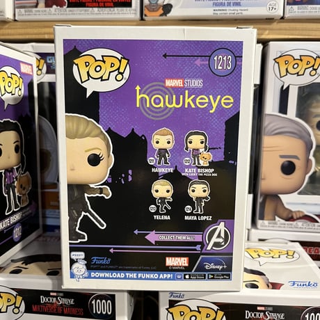 【USA直輸入】POP!　MARVEL　ホークアイ　HAWKEYE 　エレーナ　ブラックウィドウ　1213　FUNKO　ファンコ　フィギュア　マーベル　ドラマ　ディズニープラス