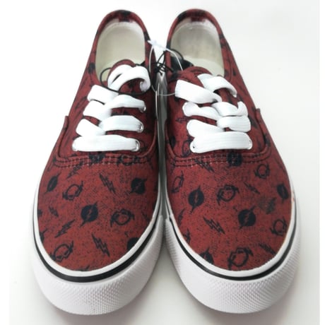 【USA直輸入】DC　フラッシュ　ロゴ　レッド　レディース　キャンバス　シューズ　靴　Flash　DCコミックス　ジャスティスリーグ　SHOES