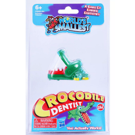 【USA直輸入】World's Smallest 　ワールズ・スモーレスト　クロコダイル　デンティスト　ミニ　ミニチュア 玩具　おもちゃ　ゲーム　ワニワニパニック　ワニ