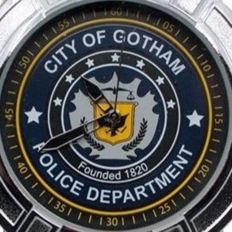 【USA直輸入】DCコミックス　バットマン　ゴッサムシティ　ゴッサム市警察　シンボル　ロゴ　リストウォッチ　メタルバンド　腕時計　正規ライセンス　GCPD　  ゴッサム　ポリス　DC　Batman