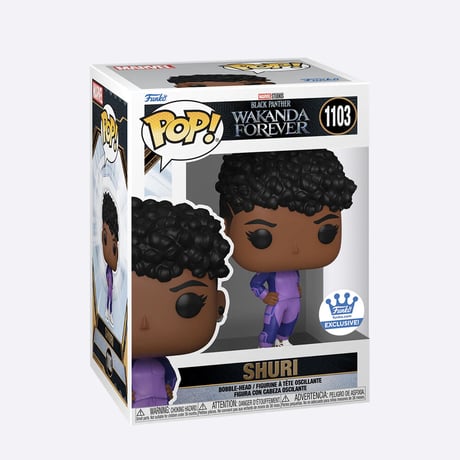 【USA直輸入】POP!　MARVEL　ブラックパンサー　ワカンダ　フォーエバー　シュリ　パープルスーツ　1103　FUNKO　ファンコ　フィギュア　マーベル
