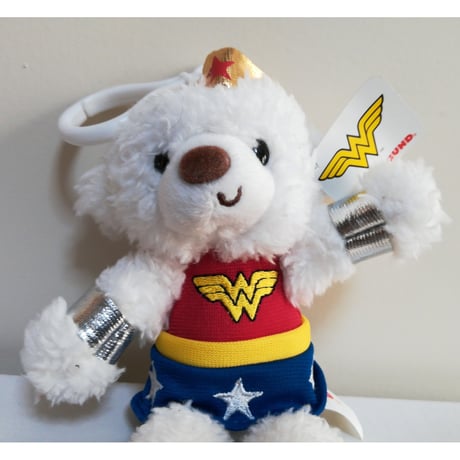 【USA直輸入】DC　GUND　ガンド　ぬいぐるみ　プラッシュ　ファジーベア　ワンダーウーマン　キーホルダー  クリップ　クマ　 Wonder Woman　DCコミックス