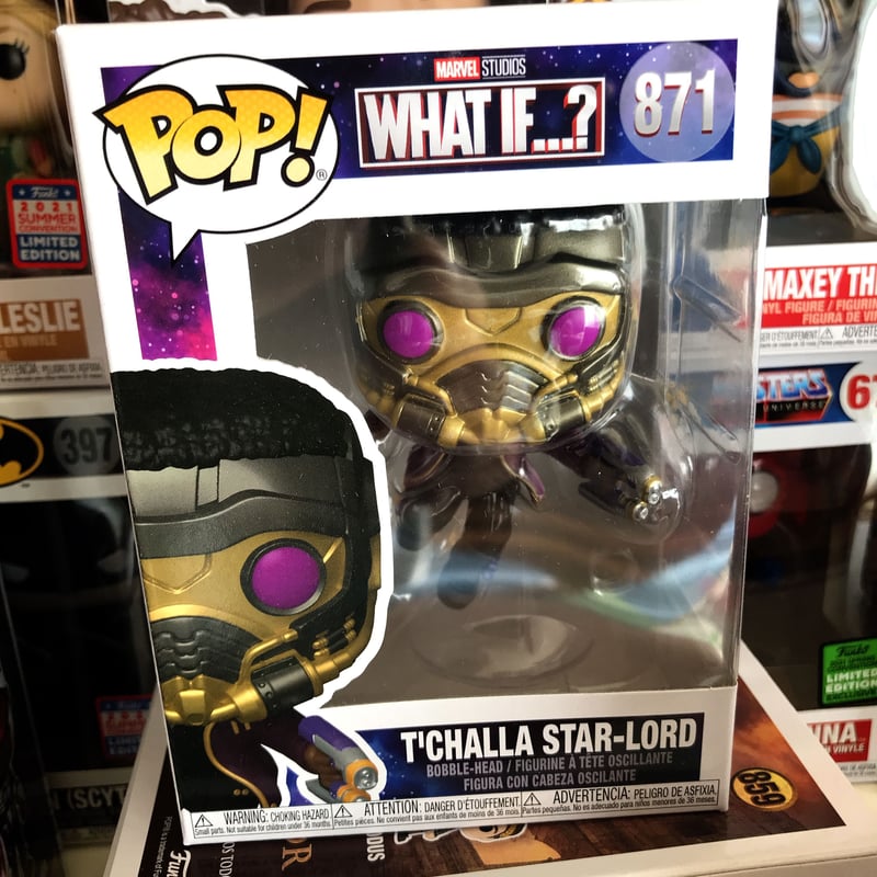 USA直輸入】POP! MARVEL What If ティチャラ スターロード 871 F