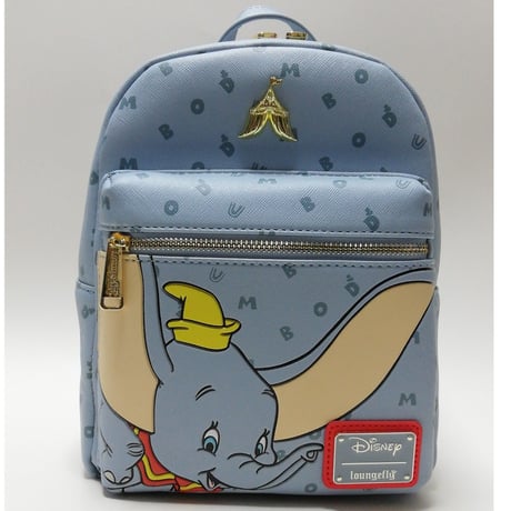 【USA直輸入】DISNEY　ダンボ　アルファベット　ミニ　バックパック　リュック　ディズニー　ラウンジフライ　 Loungefly　Dumbo 　 バッグ　ディズニー　サーカス