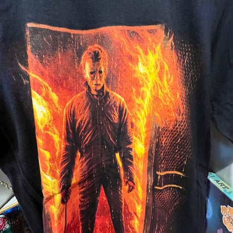 【USA直輸入】　HALLOWEEN　ハロウィン　マイケル　マイヤーズ　フレイム　Tシャツ　Sサイズ　映画　ムービー　ホラー　シリアルキラー　マイケルマイヤーズ