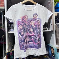 【USA直輸入】　MARVEL マーベル　アベンジャーズ　エンドゲーム　Tシャツ　レディース　映画　MCU　サノス　アンアンマン　キャプテンアメリカ