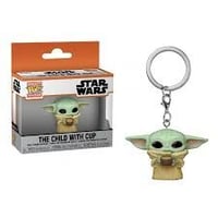 【USA直輸入】ポケットPOP!　キーチェーン　STAR WARS　マンダロリアン　ベイビーヨーダ　お茶　キーホルダー　ＦＵＮＫＯ　ディズニー 　スターウォーズ　グローグー　ジェダイ　フォース