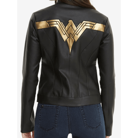 【USA直輸入】DC　ワンダーウーマン 　ジャスティスリーグ　フェイクレザー　レディース　ジャケット　モータージャケット 　DCコミックス　Wonder Woman