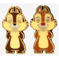 【USA直輸入】DISNEY　チップ　デール　エナメル　ピン　2個セット　ピンズ　ピンバッジ　ディズニー　Chip N Dale　チップ＆デール