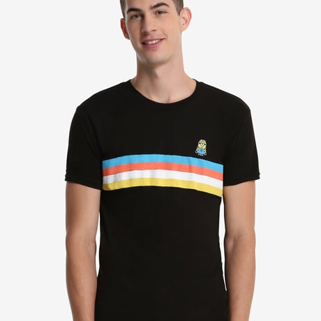 【USA直輸入】ミニオン　4色ストライプ　怪盗グルー　Tシャツ　ミニオンズ 　 Minions