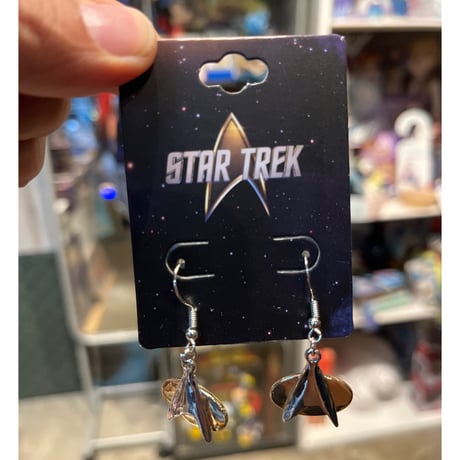 【ＵＳＡ直輸入】スタートレック　ロゴ　ピアス　ドロップ　エンブレム　スタトレ  Star Trek