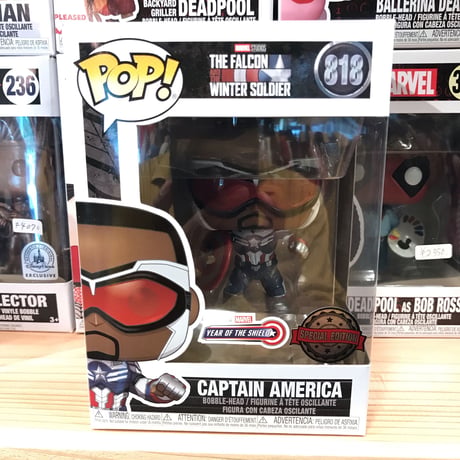 【AUS直輸入】POP!　MARVEL 　ファルコン＆ウィンターソルジャー　キャプテンアメリカ　818　限定品 　FUNKO　ファンコ　フィギュア　マーベル　バッキー　ファルコン