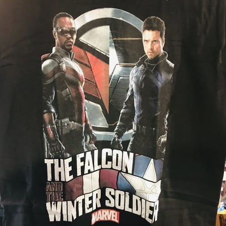 【USA直輸入】MARVEL　マーベル　ファルコン&ウィンター・ソルジャー　リアル フォト　Tシャツ　 ファルコン　ウィンターソルジャー　海外ドラマ　キャプテンアメリカ　バッキ―