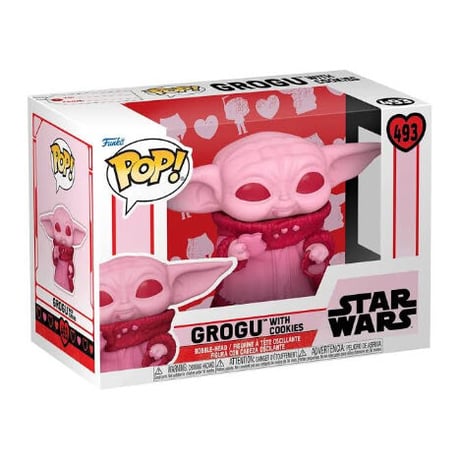 ※ご予約商品　【USA直輸入】　POP!　STARWARS　スターウォーズ　グローグー とクッキー　Grogu　バレンタイン　493　FUNKO　ファンコ　フィギュア