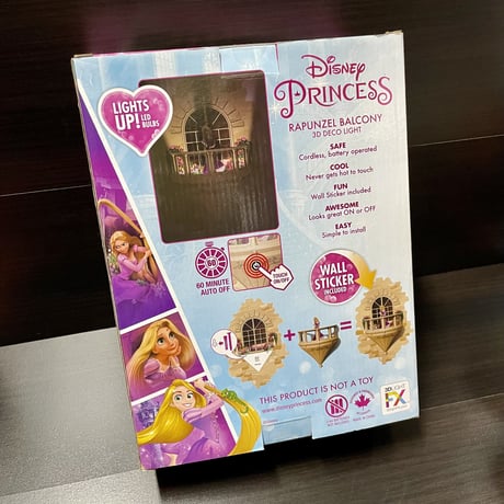 【USA直輸入】DISNEY PIXAR　塔の上の ラプンツェル Tangled　プリンセス　トイ　電池式 3Dデコライト　ディズニー　ピクサー