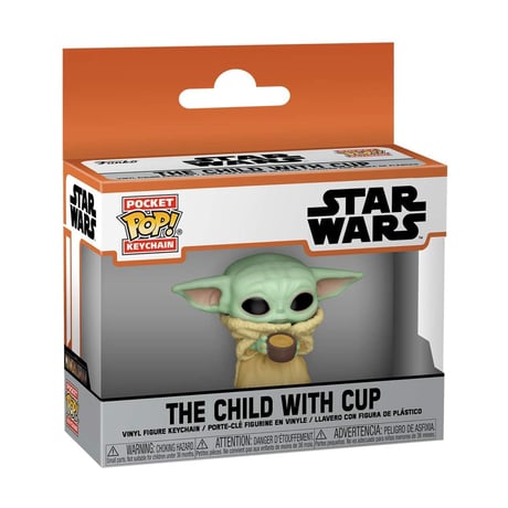 【USA直輸入】ポケットPOP!　キーチェーン　STAR WARS　マンダロリアン　ベイビーヨーダ　お茶　キーホルダー　ＦＵＮＫＯ　ディズニー 　スターウォーズ　グローグー　ジェダイ　フォース